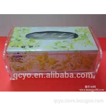 2015 shenzhen supplier best white unique design flower tissue box